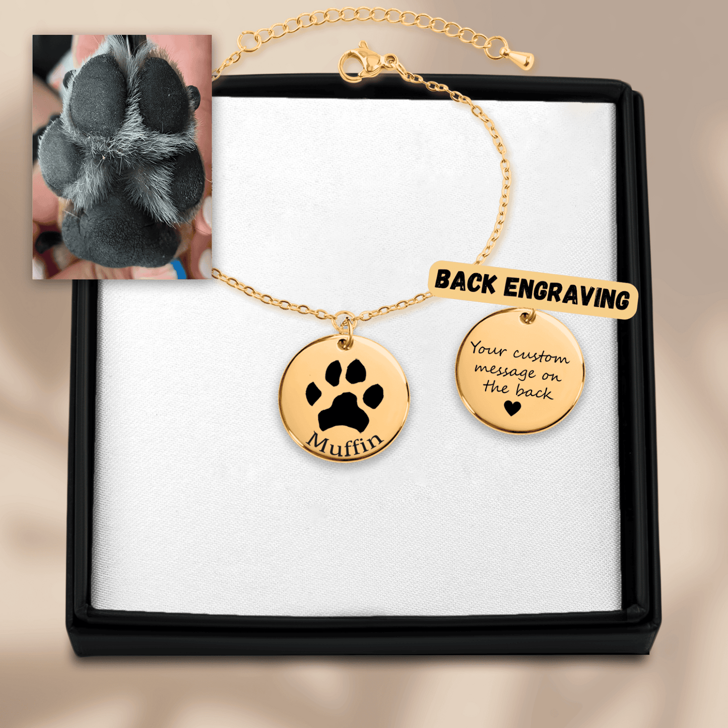 Pfotenabdruck-Armband