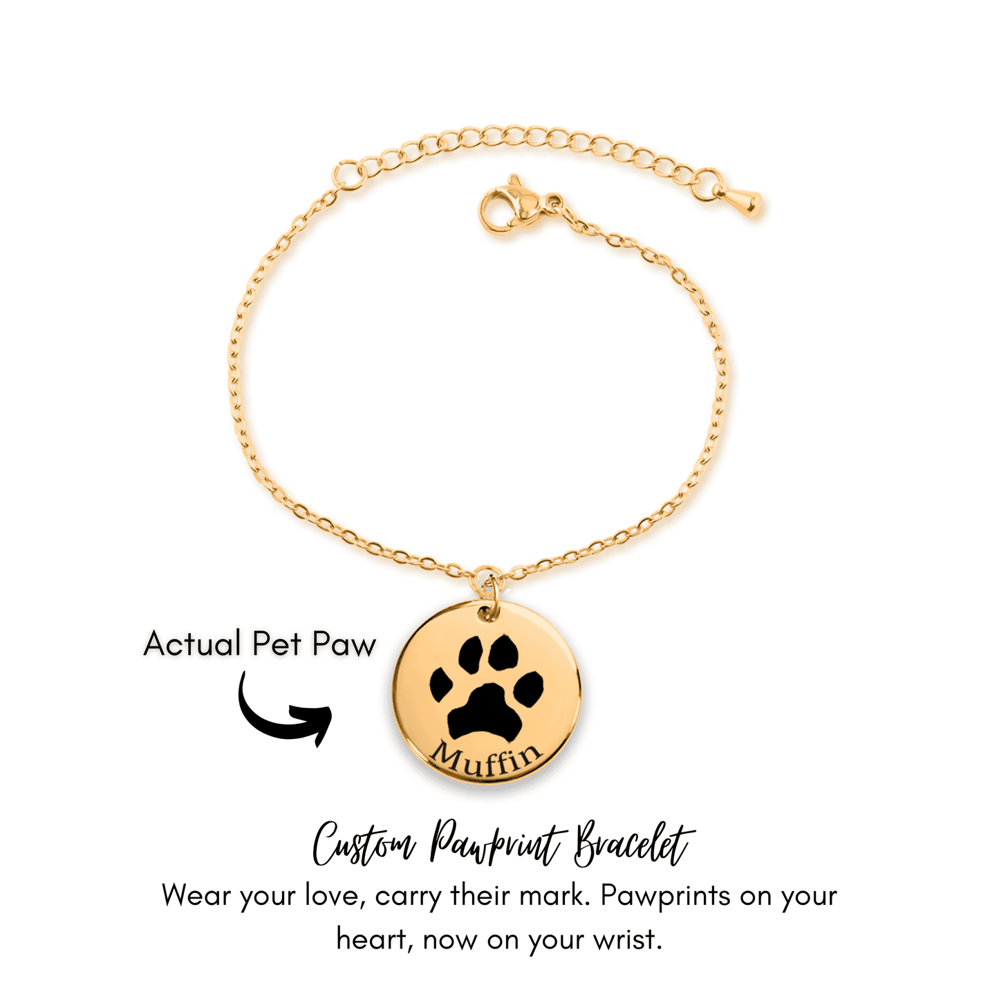 Dog Pawprint Bracelet