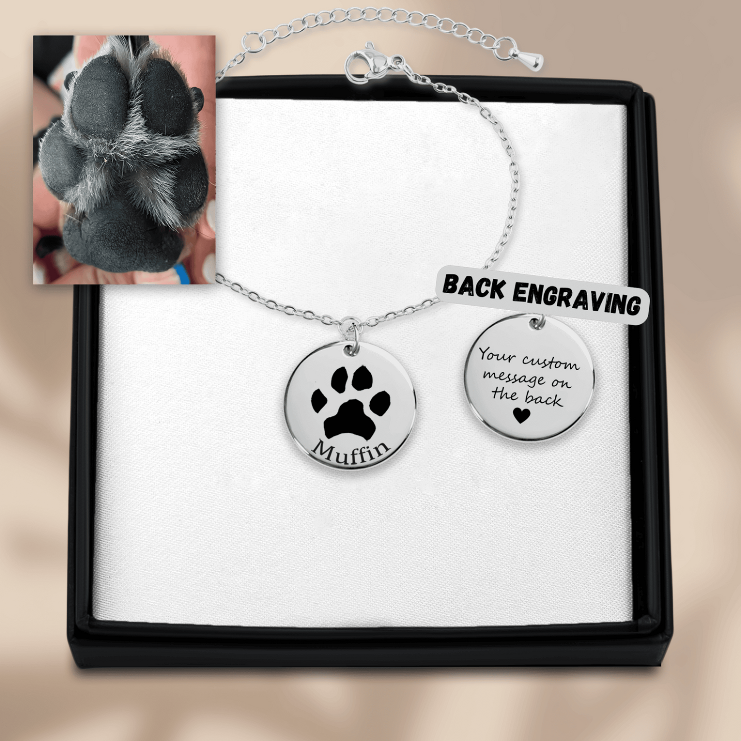Pfotenabdruck-Armband