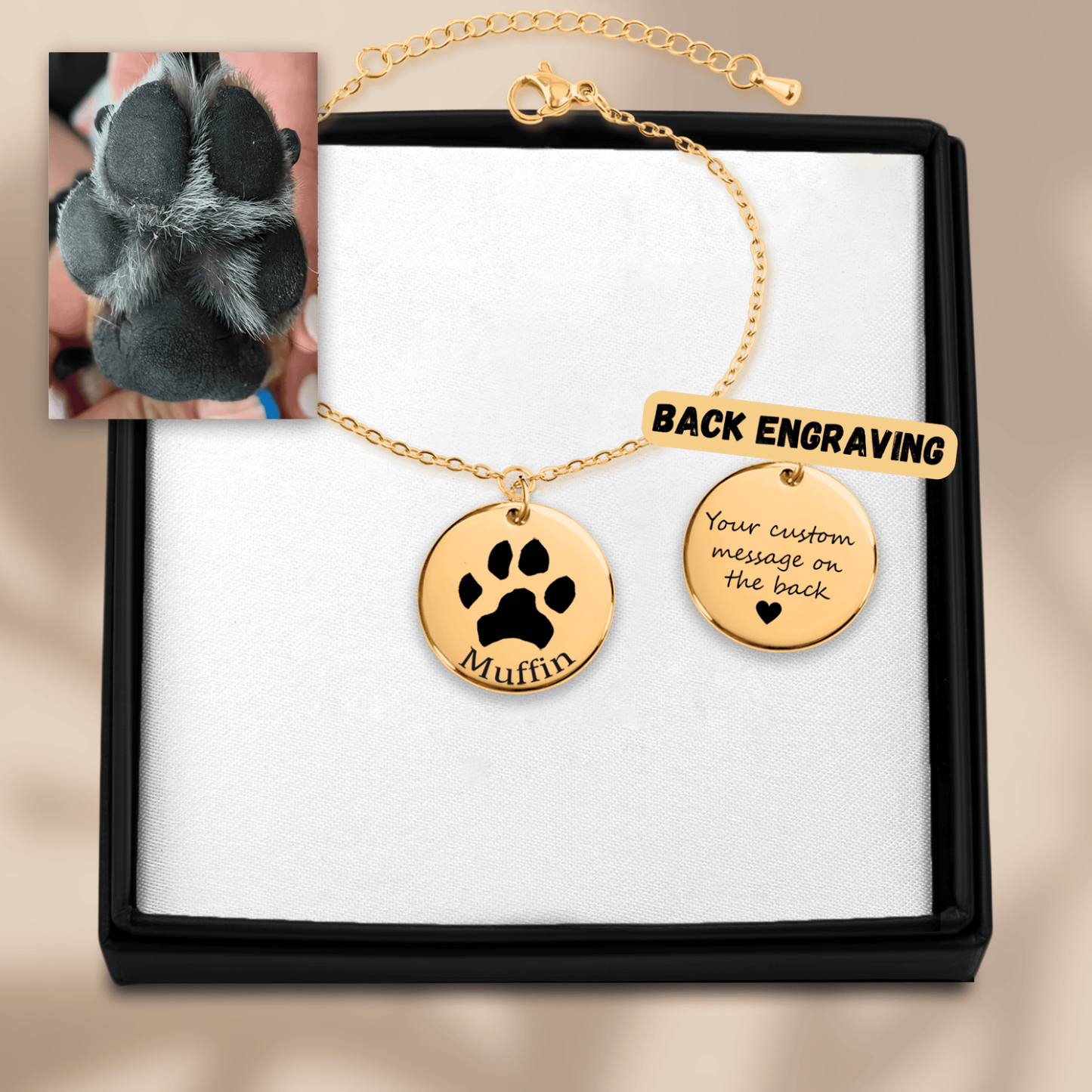 Pfotenabdruck-Armband