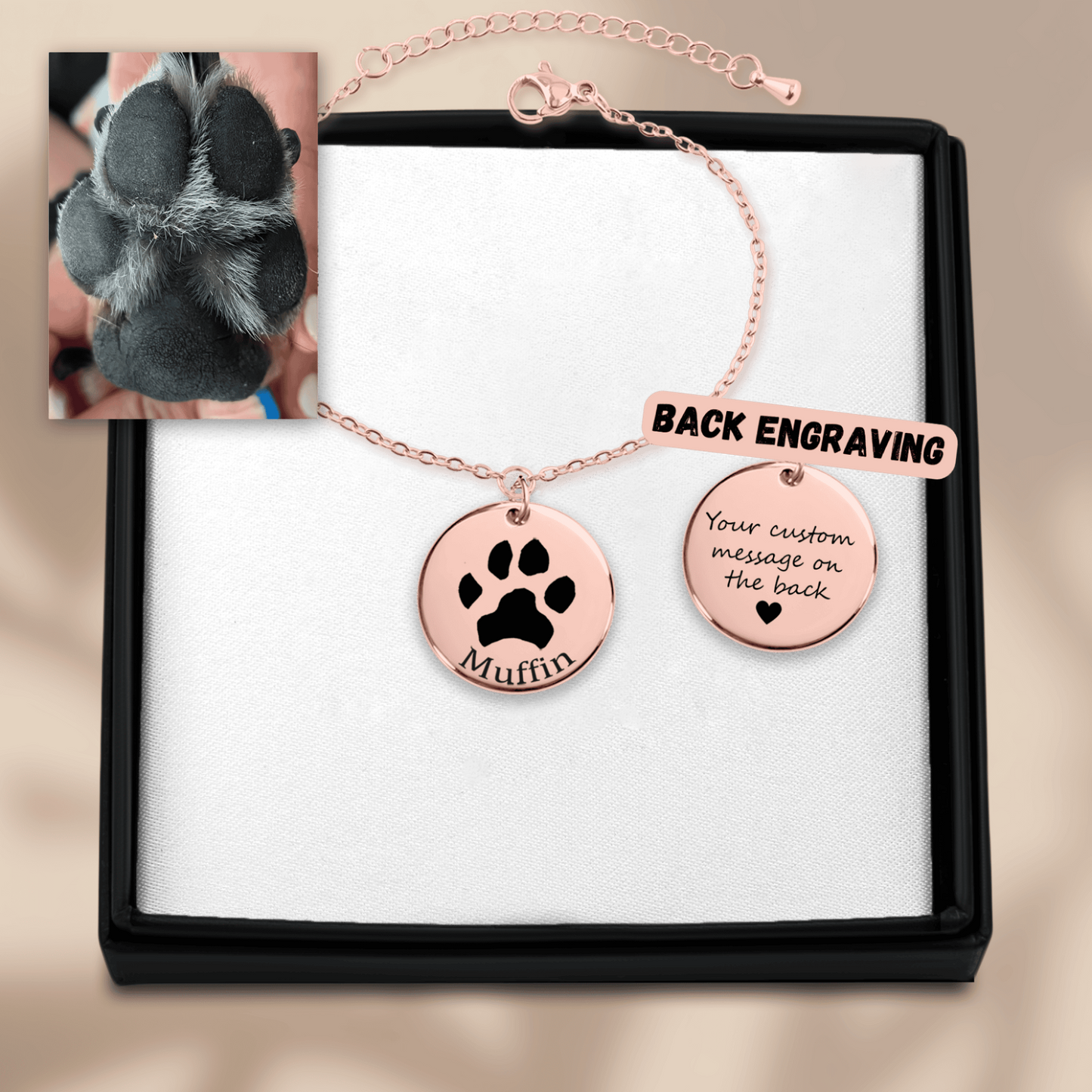 Pfotenabdruck-Armband